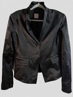 TOY G BLACK SATIN BLAZER